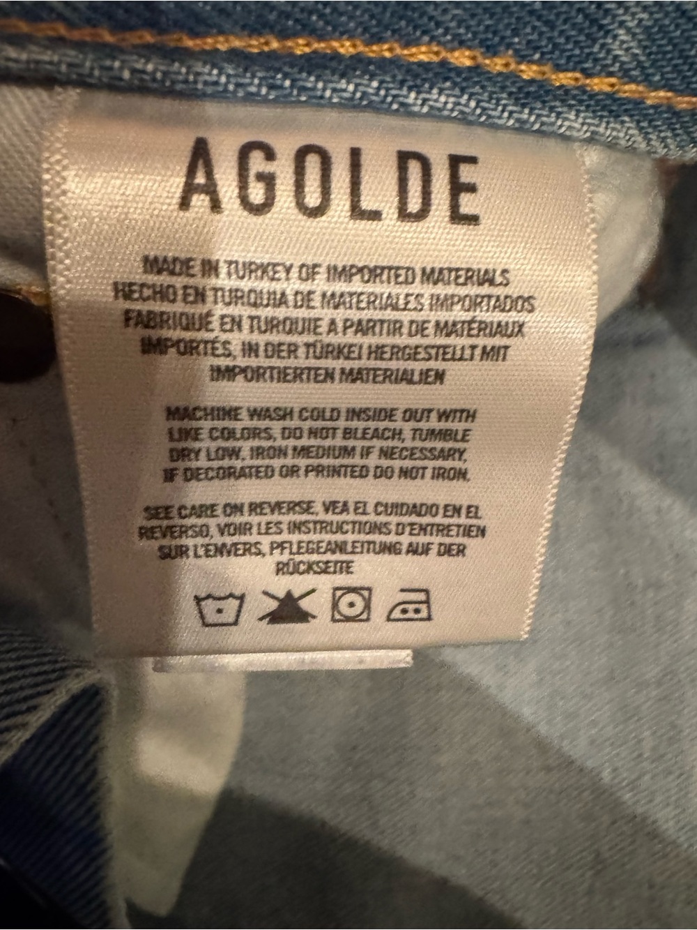 AGOLDE Parker Vintage Cutoff Denim Shorts – Size 29, Light Wash, Distressed EUC - Picture 5 of 6